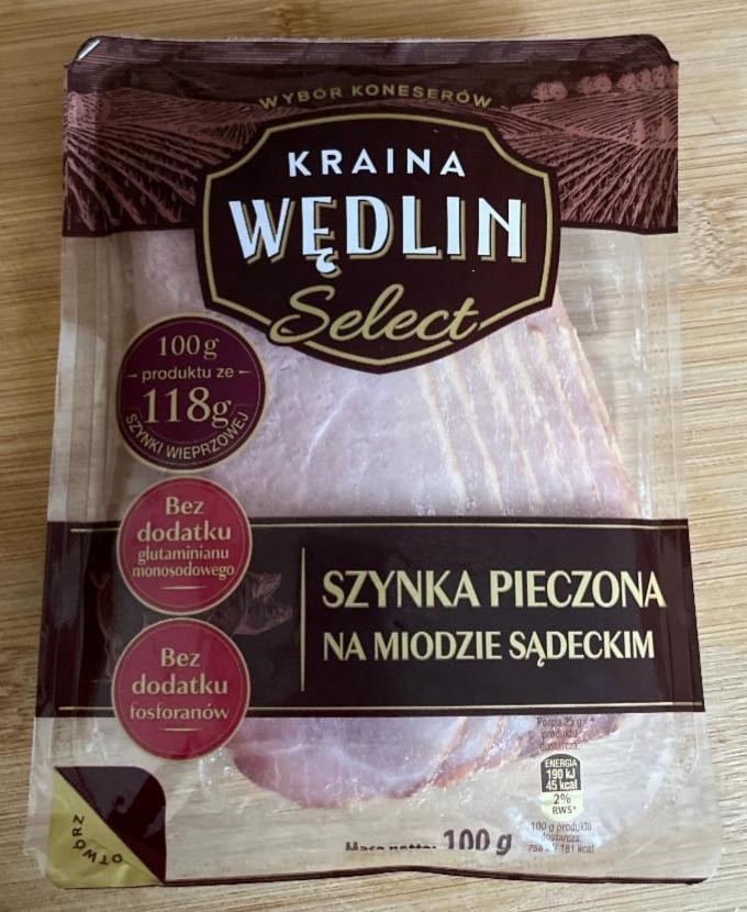 Zdjęcia - Szynka pieczona na miodzie sądeckim Kraina Wędlin Select