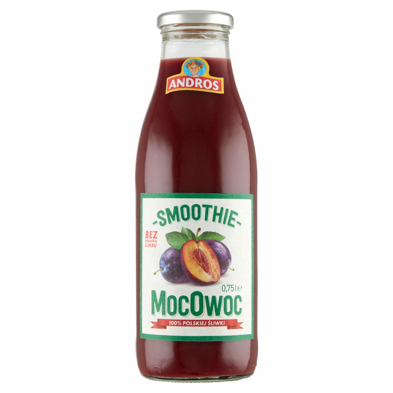 Zdjęcia - Andros MocOwoc Smoothie śliwka 0,75 l