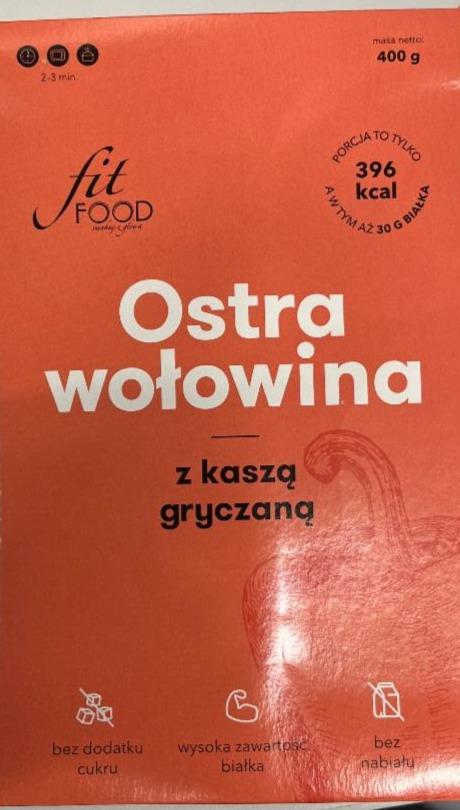 Zdjęcia - Ostra wołowina z kaszą gryczaną fit food