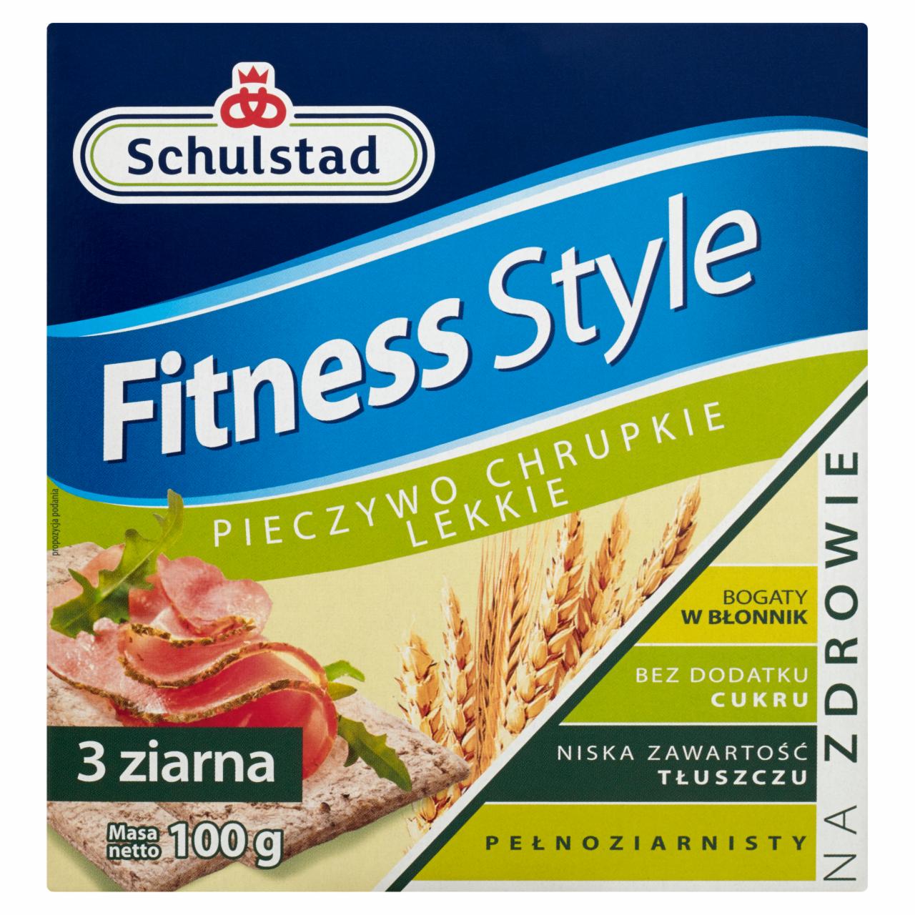 Zdjęcia - Schulstad Fitness Style Pieczywo chrupkie lekkie 3 ziarna 100 g