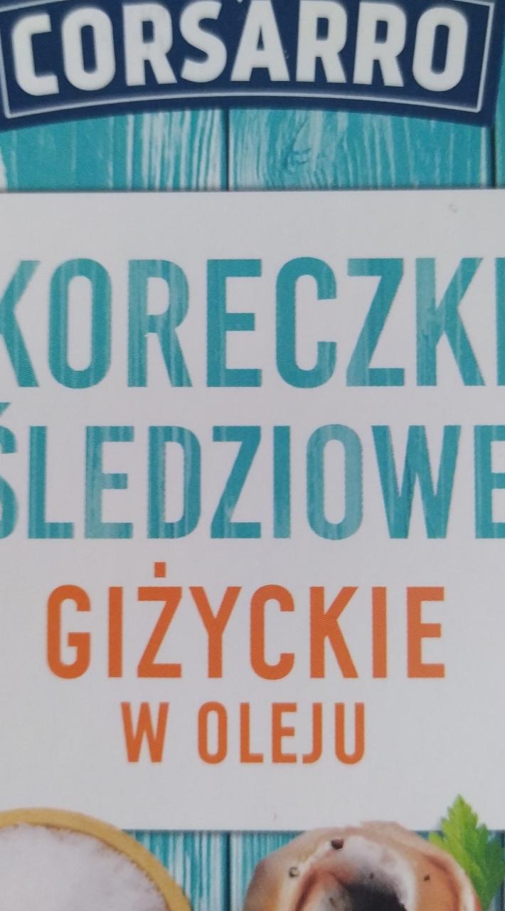 Zdjęcia - Koreczki śledziowe giżyckie w oleju Corsarro