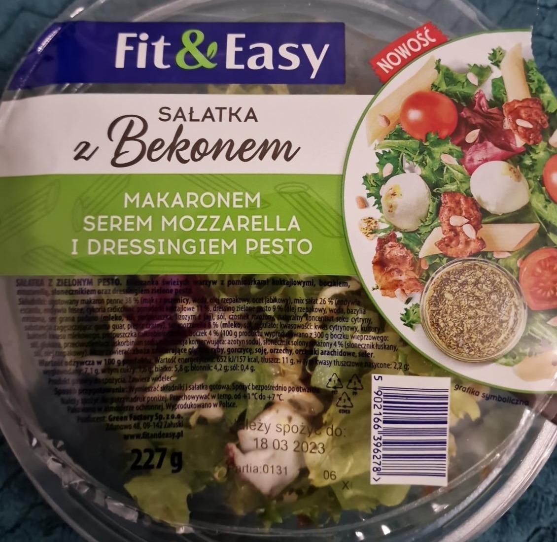 Zdjęcia - Sałatka z bekonem Fit&Easy