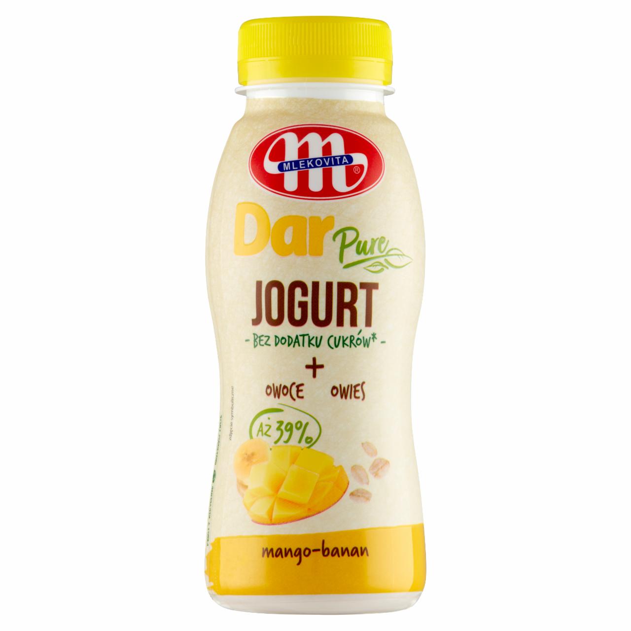 Zdjęcia - Mlekovita Dar Pure Jogurt mango-banan 250 g