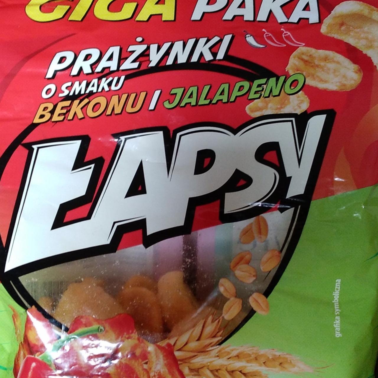 Zdjęcia - Prażynki o smaku bekonu i jalapeno Łapsy