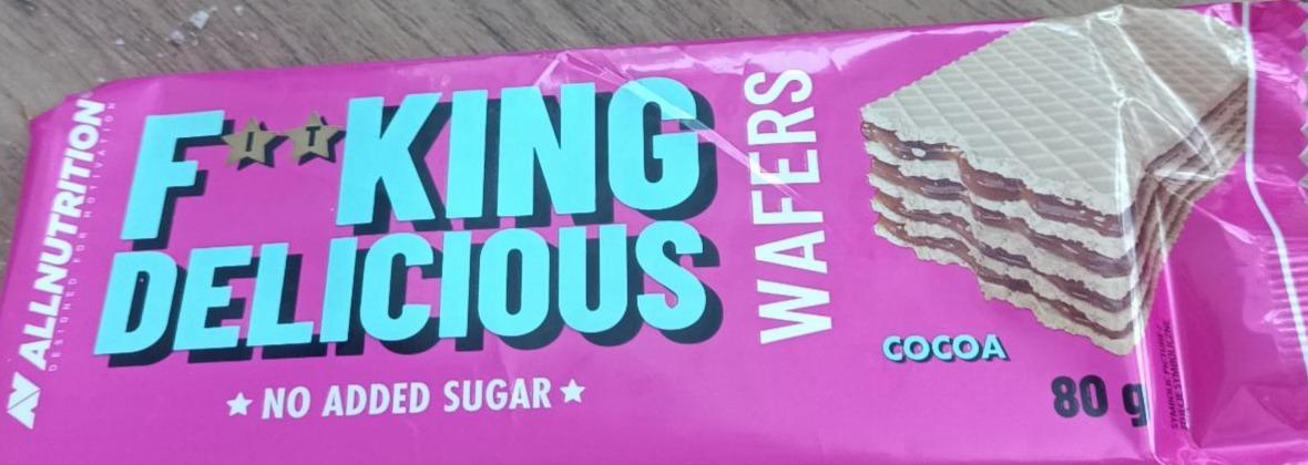 Zdjęcia - Fitking delicious wafers cocoa Allnutrition