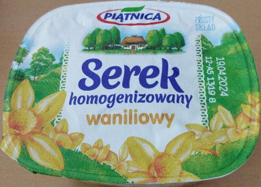 Zdjęcia - Serek homogenizowany waniliowy Piątnica