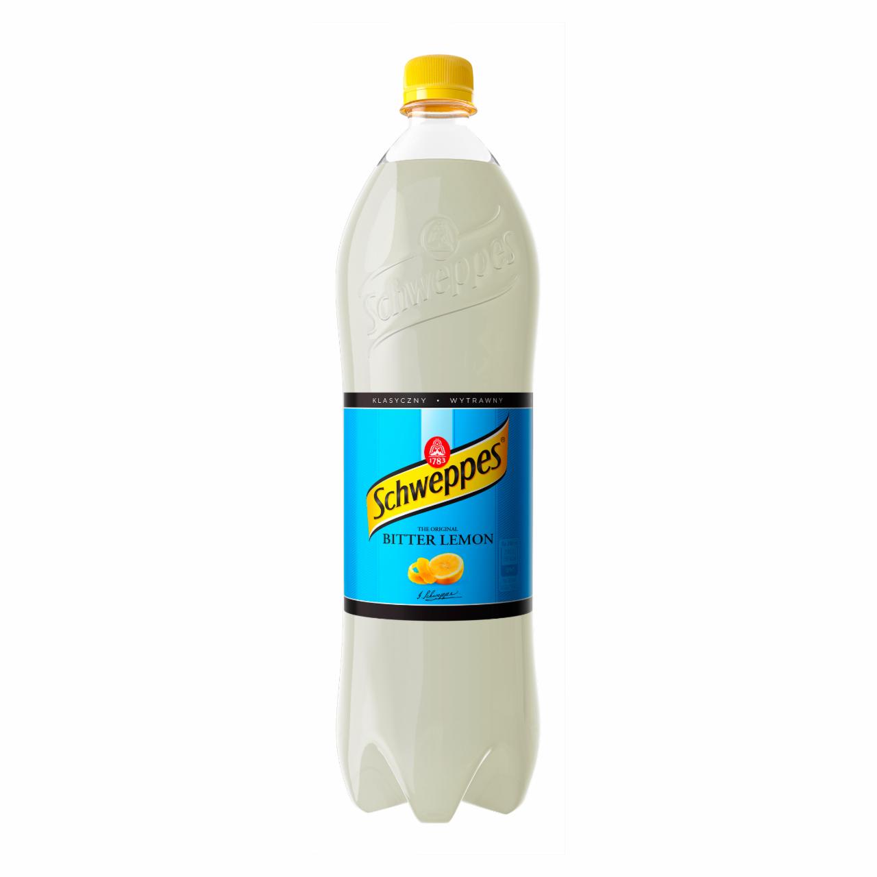 Zdjęcia - Schweppes Bitter Lemon Napój gazowany 1,35 l