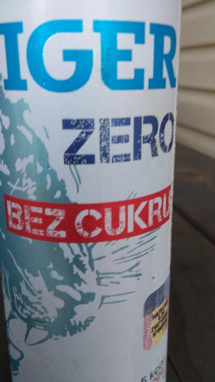 Zdjęcia - Zero Gazowany napój energetyzujący bez cukru 250 ml Tiger