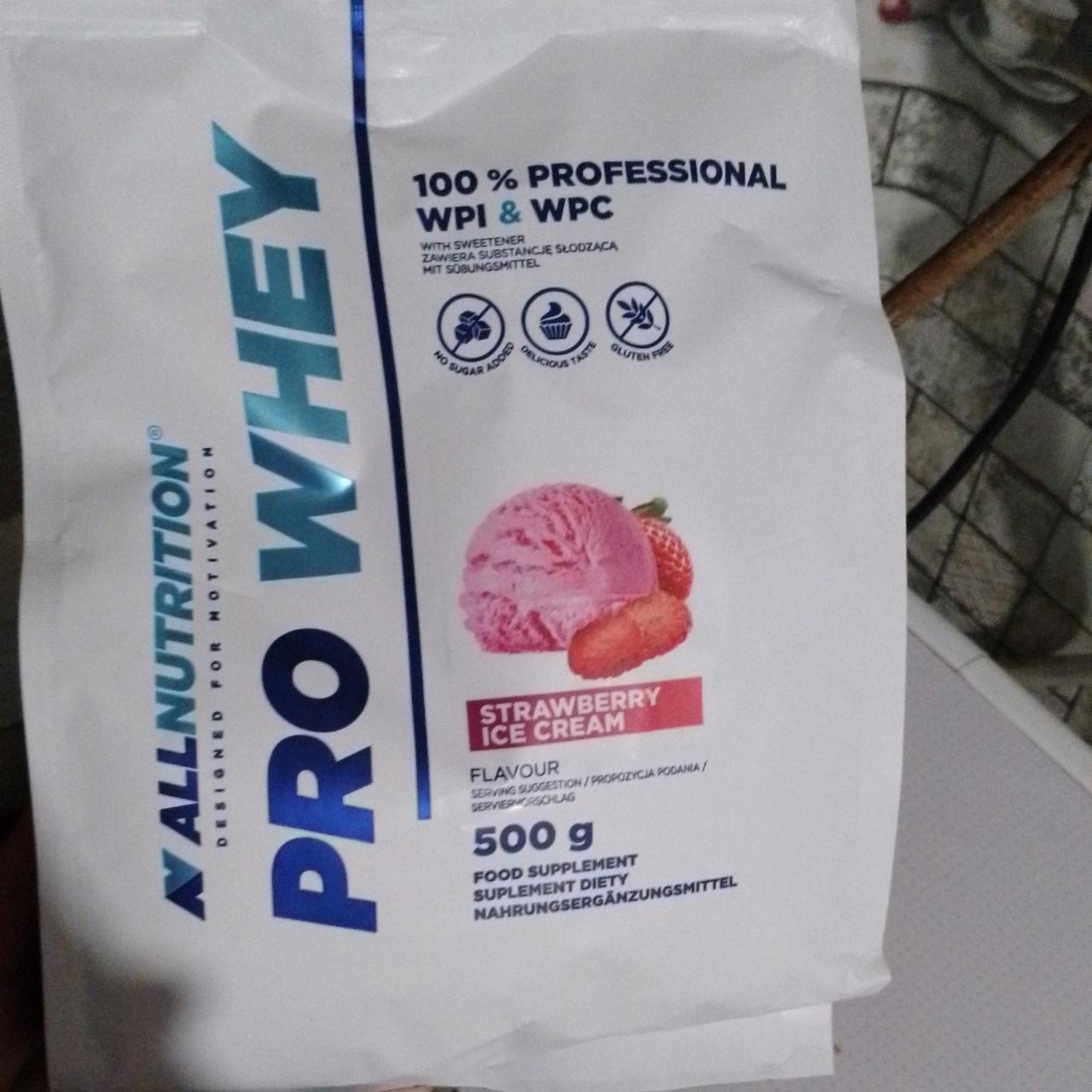 Zdjęcia - ALLNUTRITION PRO WHEY Strawberry Ice Cream