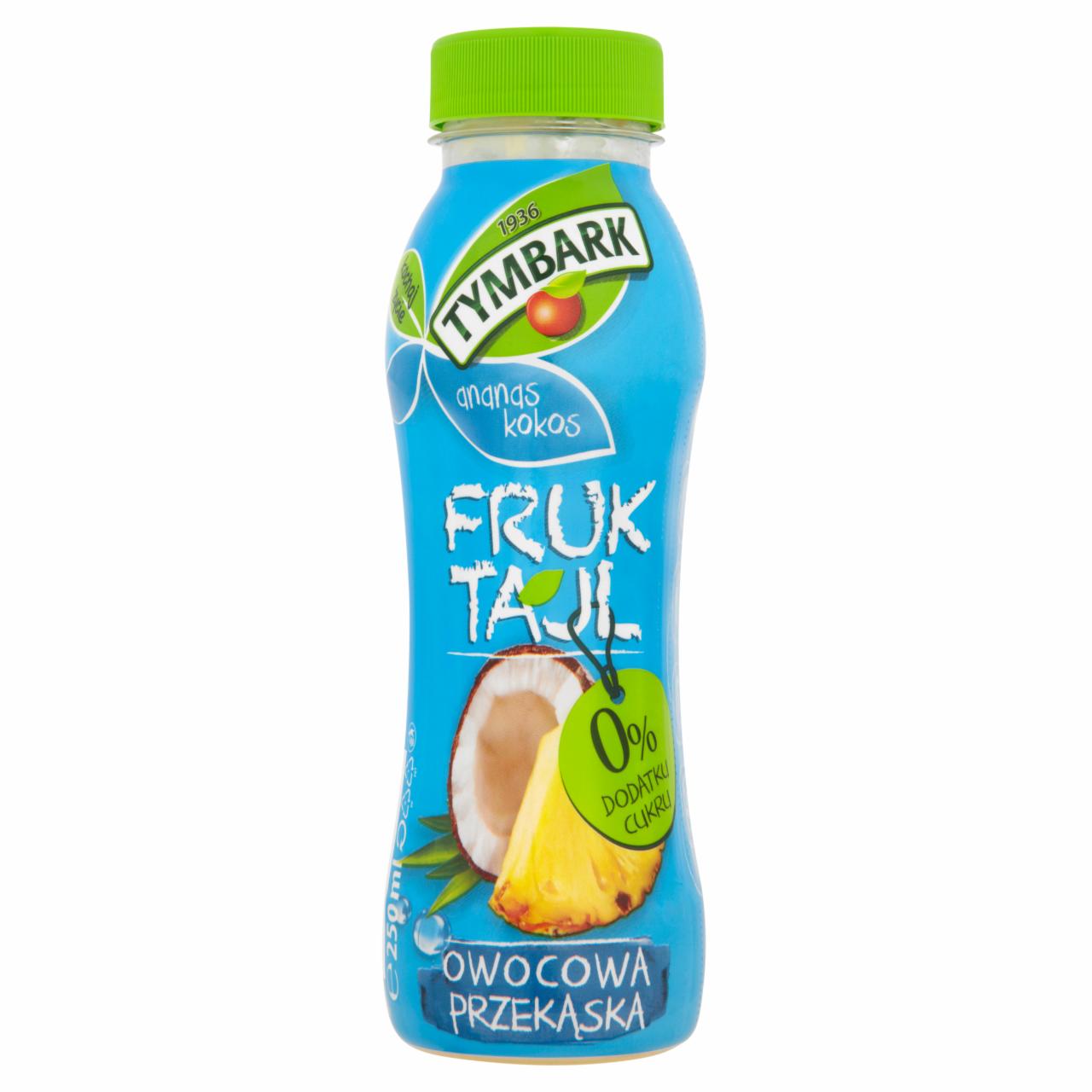 Zdjęcia - Tymbark Fruktajl ananas kokos Koktajl wieloowocowy z kawałkami owoców 250 ml