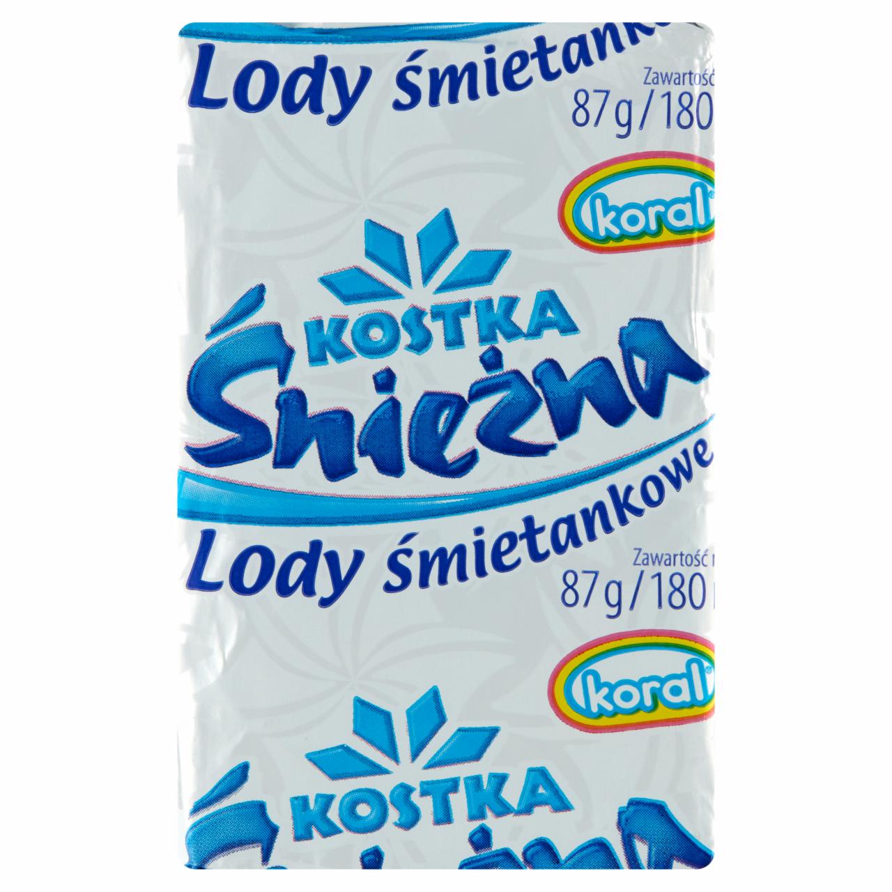 Zdjęcia - Kostka Śnieżna Lody śmietankowe Koral