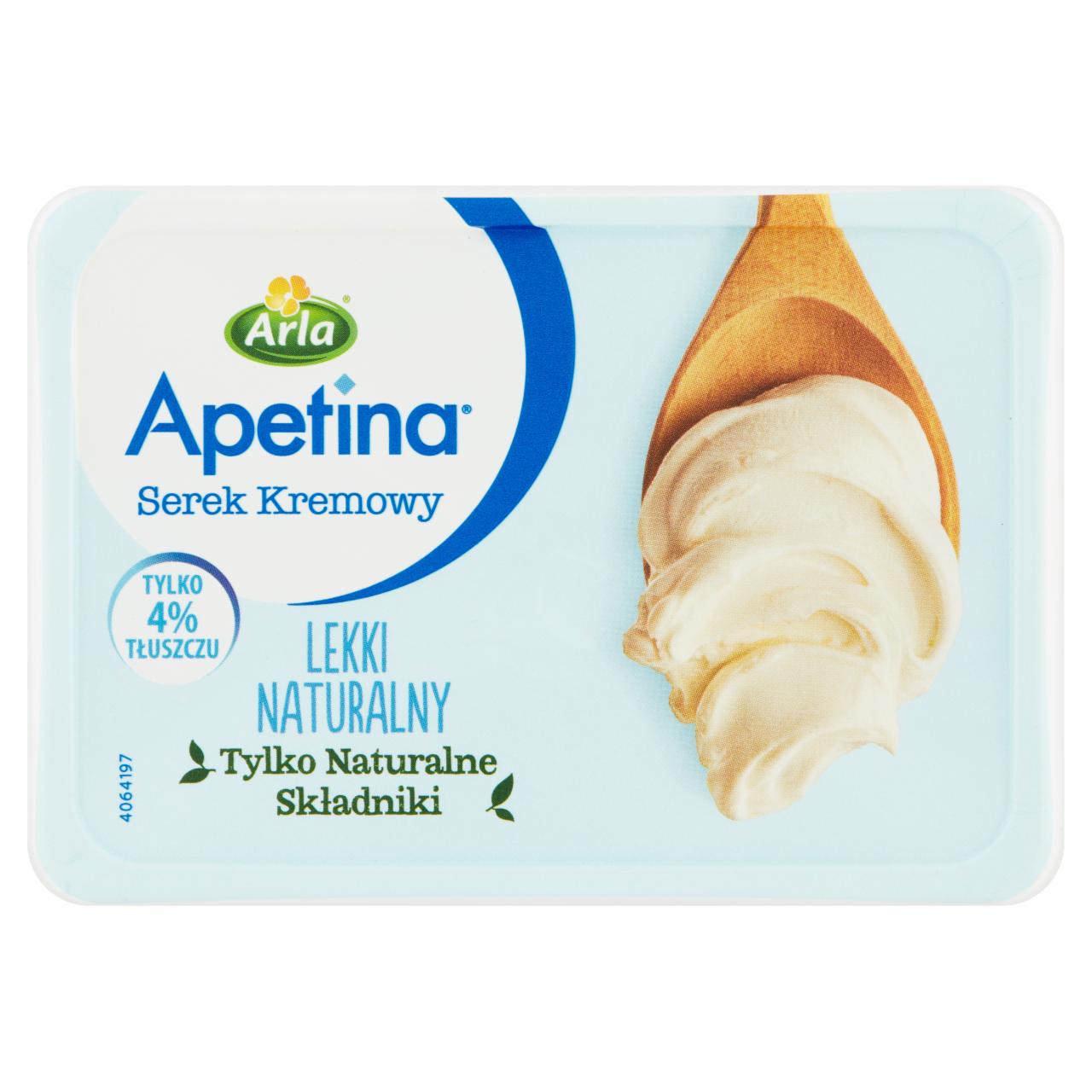 Zdjęcia - Arla Apetina Serek kremowy lekki naturalny 125 g