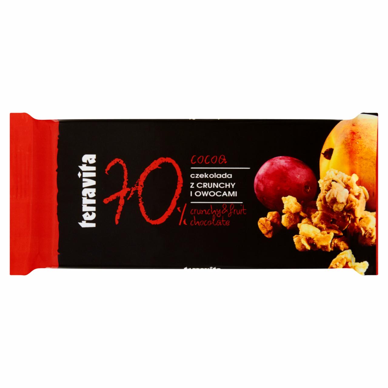 Zdjęcia - Terravita Czekolada z crunchy i owocami 90 g