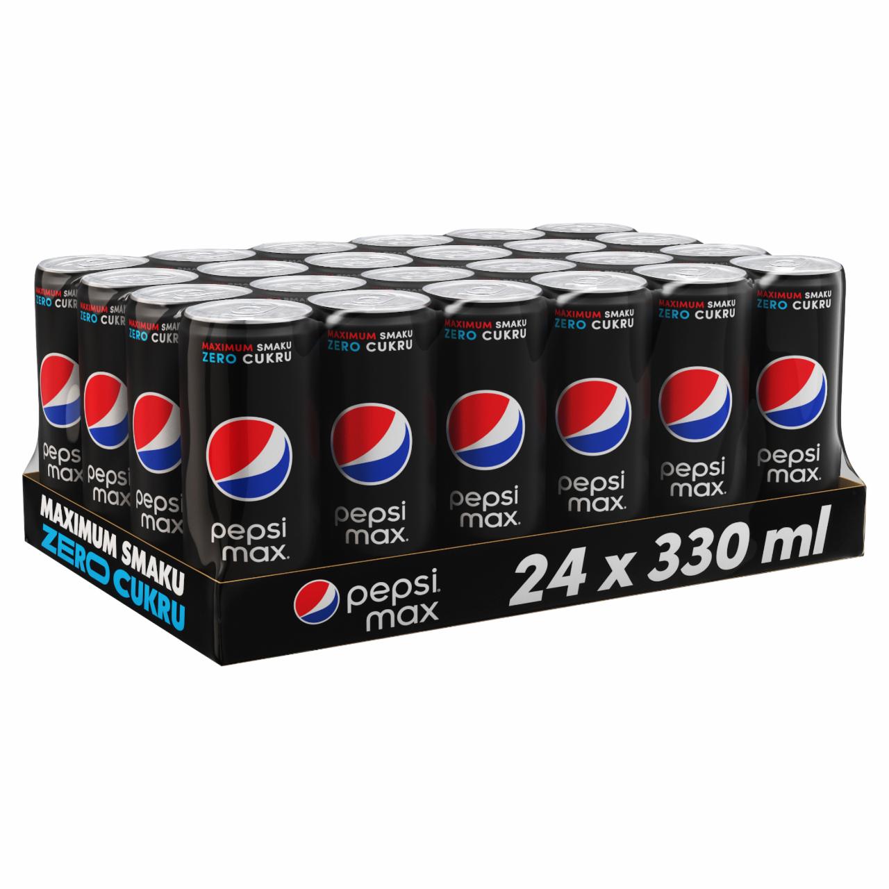 Zdjęcia - Pepsi Max Napój gazowany o smaku cola 24 x 330 ml