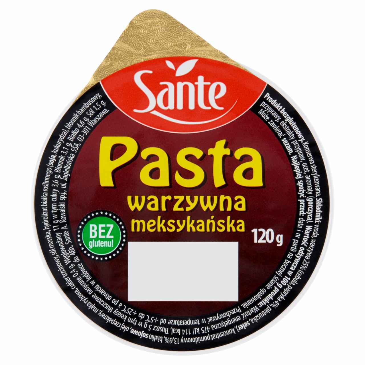 Zdjęcia - Sante Pasta warzywna meksykańska 120 g