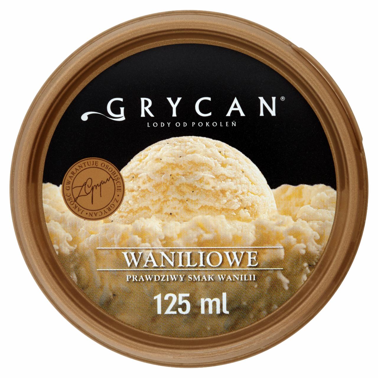 Zdjęcia - Grycan Lody waniliowe 125 ml