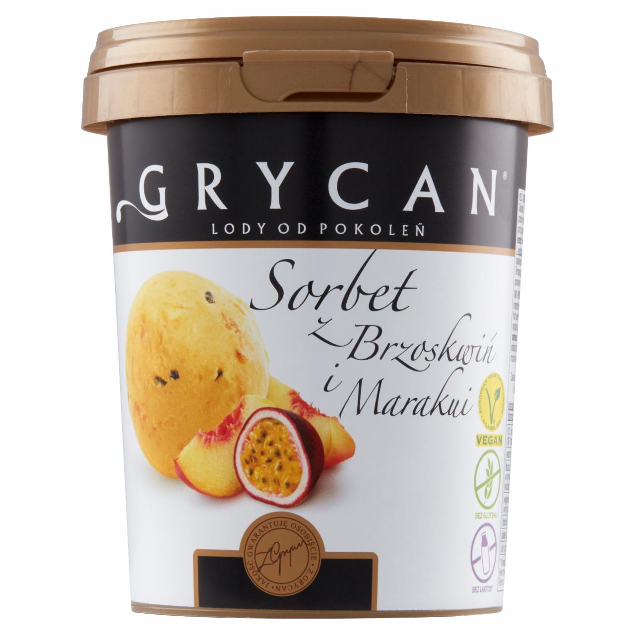 Zdjęcia - Grycan Sorbet z brzoskwiń i marakui 500 ml