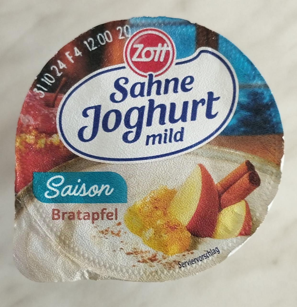 Zdjęcia - Sahne jogurt mild saison bratapfel Zott