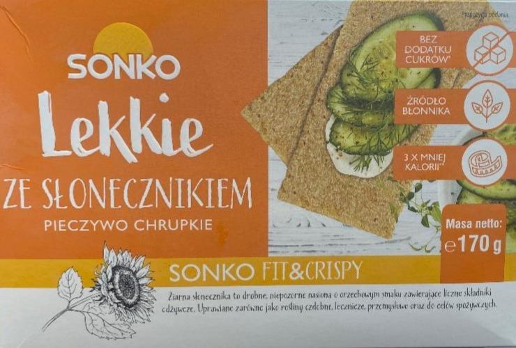 Zdjęcia - Sonko Pieczywo chrupkie lekkie ze słonecznikiem 170 g