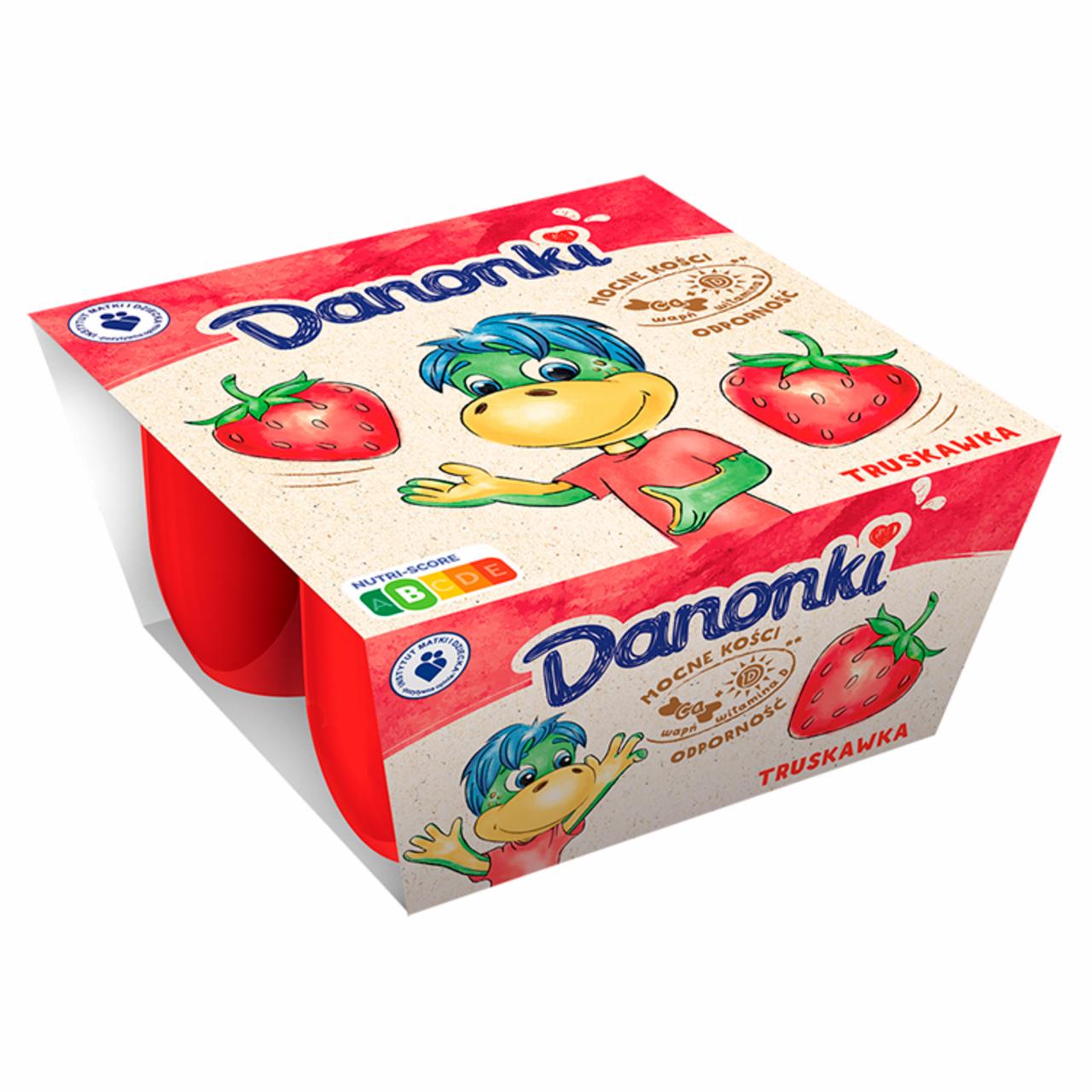 Zdjęcia - Danone Danonki Serek truskawka 200 g (4 x 50 g)