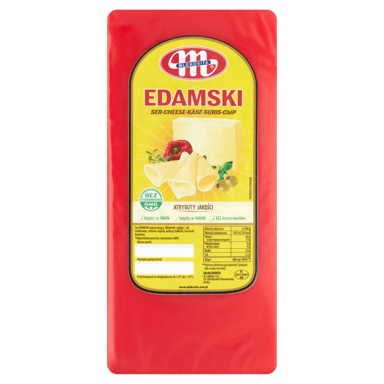 Zdjęcia - Mlekovita Ser Edamski