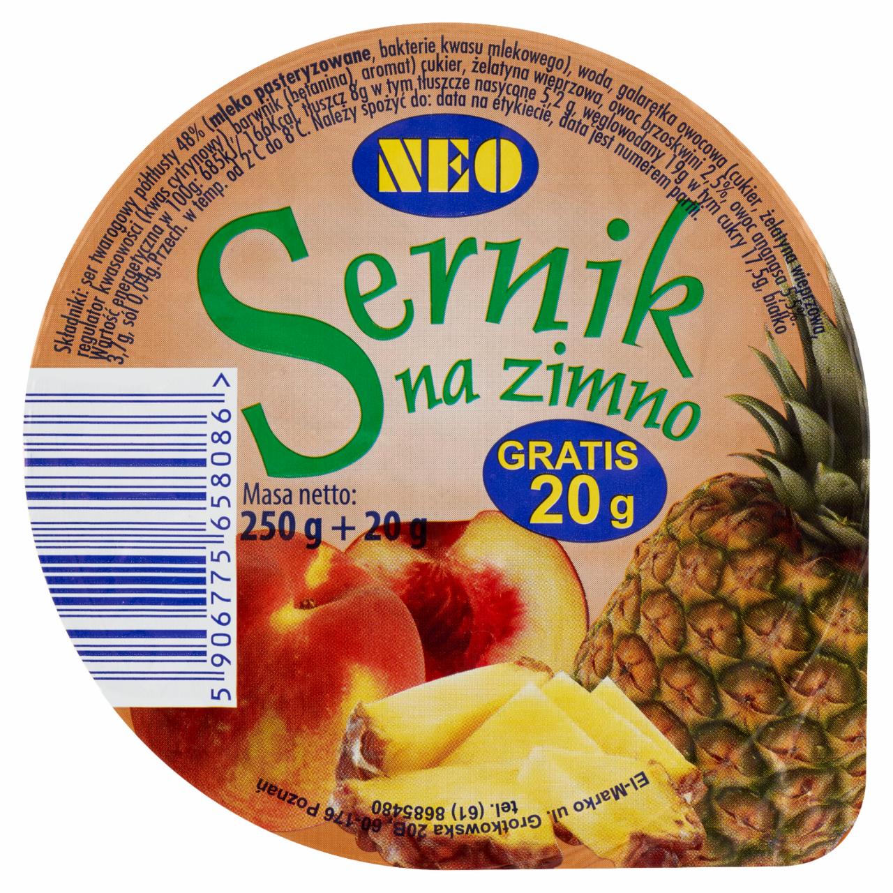 Zdjęcia - Neo Sernik na zimno 250 g