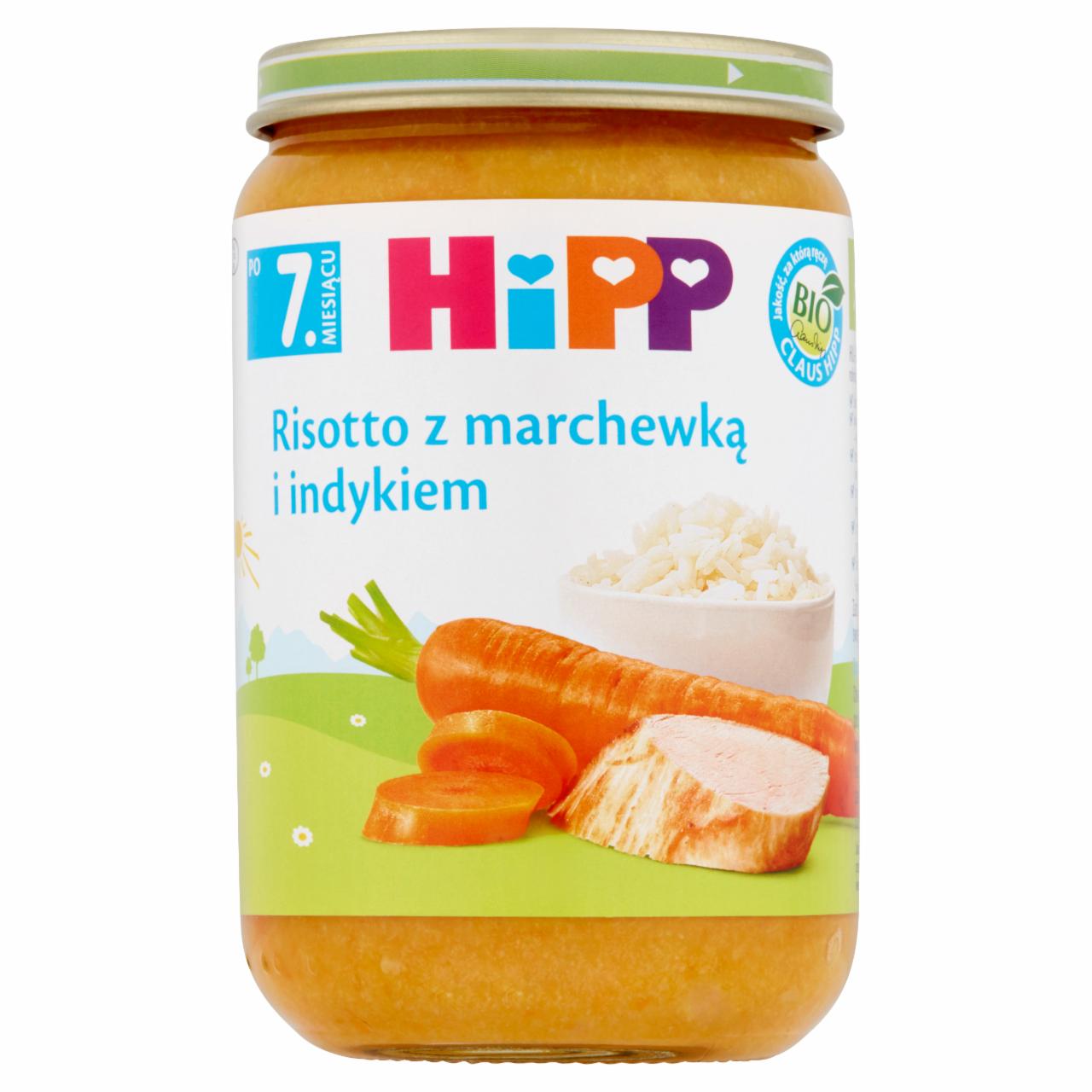 Zdjęcia - HiPP BIO Risotto z marchewką i indykiem po 7. miesiącu 220 g