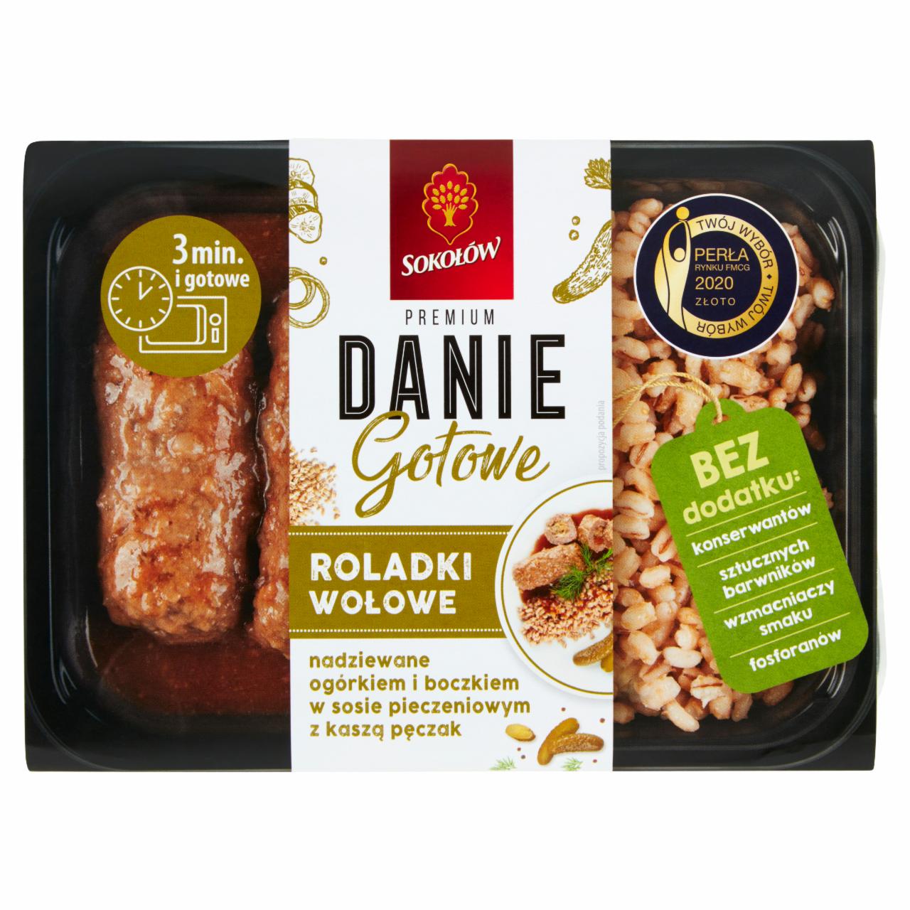 Zdjęcia - Sokołów Premium Danie gotowe roladki wołowe 360 g