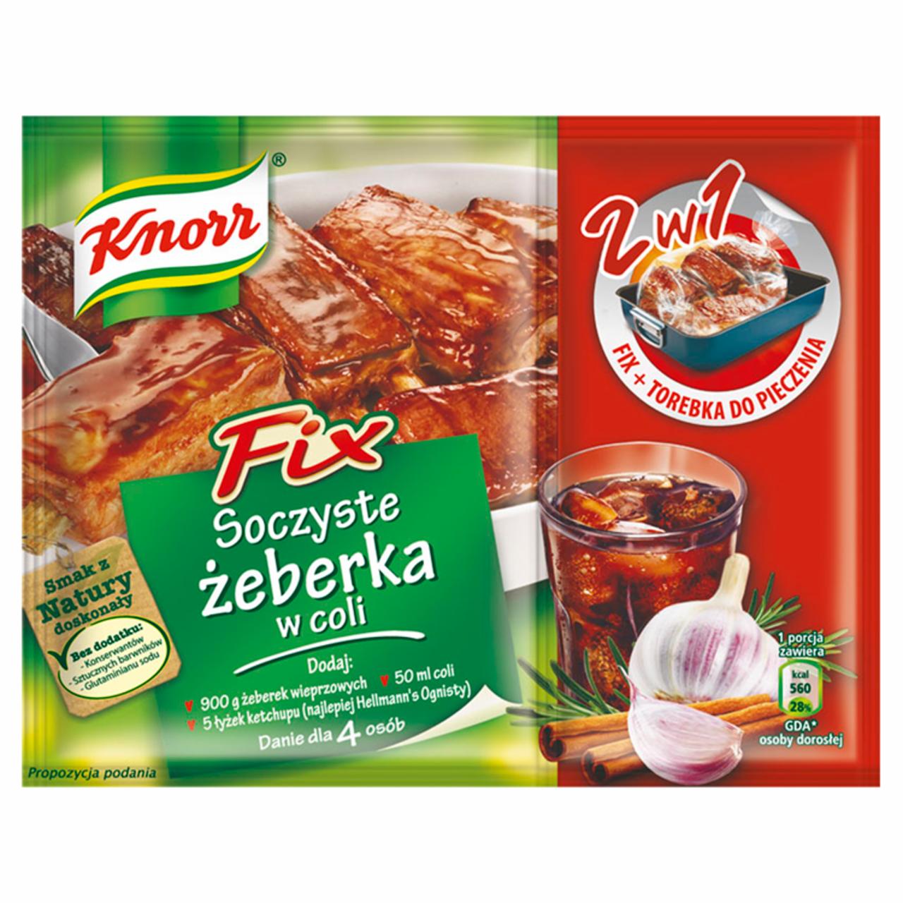 Zdjęcia - Knorr Fix Soczyste żeberka w coli 45 g