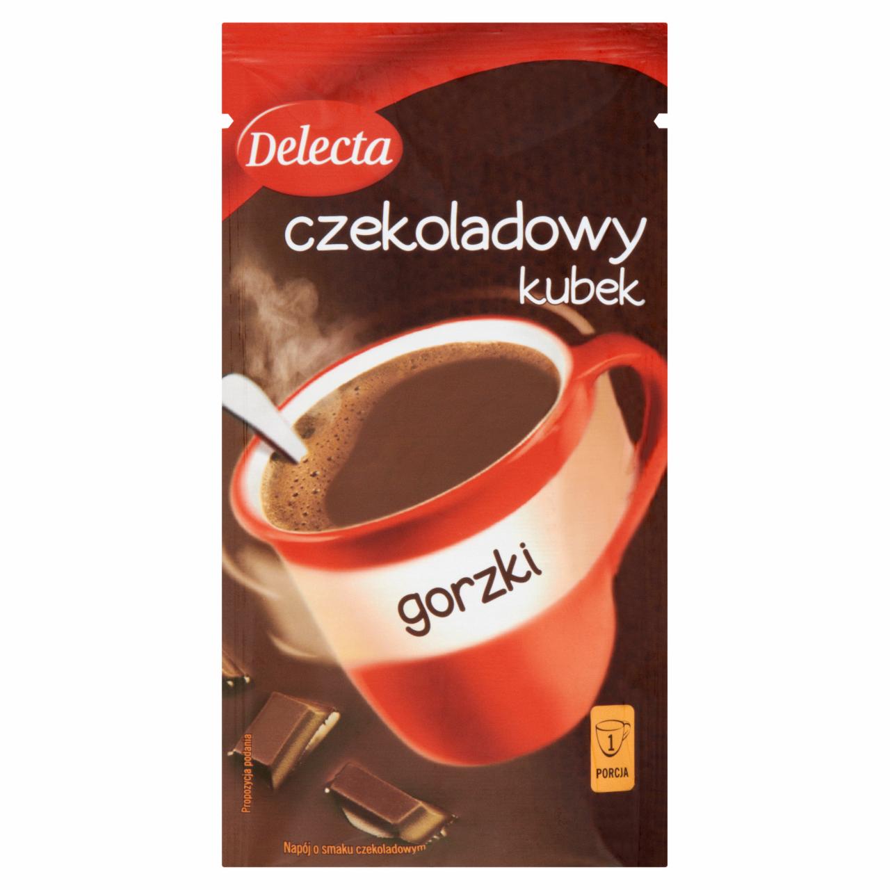 Zdjęcia - Delecta Czekoladowy kubek gorzki Napój o smaku czekoladowym 34 g