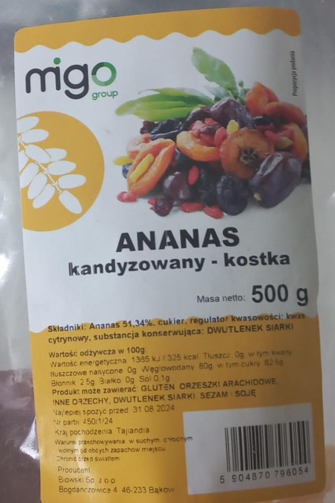 Zdjęcia - Ananas kandyzowany Migo