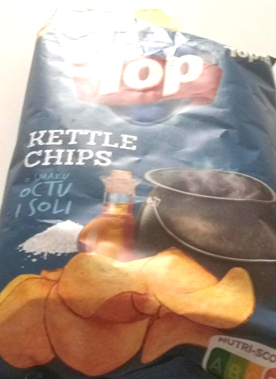 Zdjęcia - Top Kettle Chips Chipsy ziemniaczane o smaku octu i soli 150 g