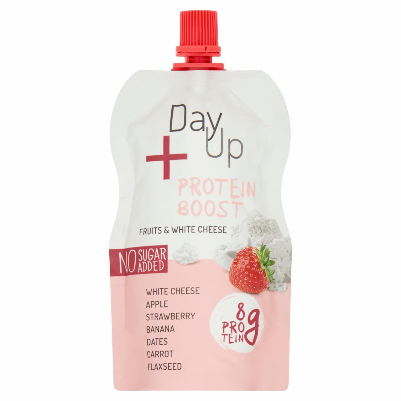 Zdjęcia - DayUp Protein Boost Twaróg z jabłkiem truskawkami bananem daktylami czarną marchwią siemieniem 100 g