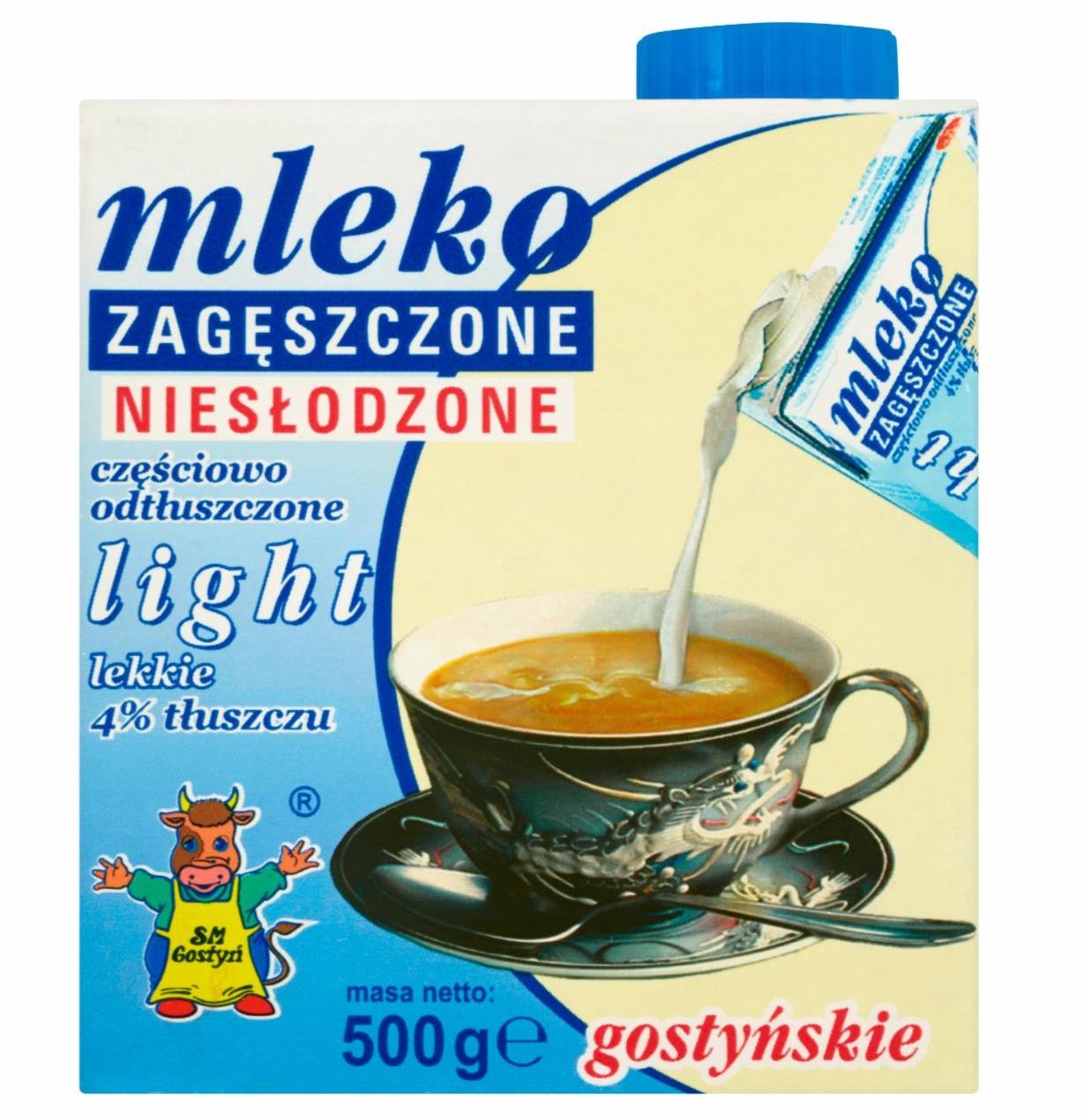 Zdjęcia - Mleko gostyńskie zagęszczone niesłodzone light 4% tłuszczu