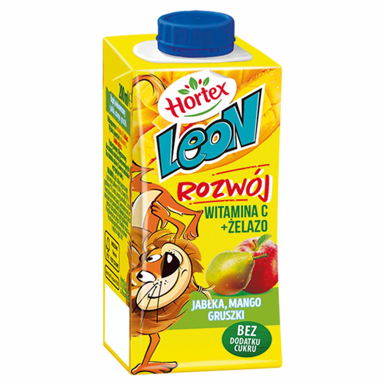 Zdjęcia - Hortex Leon i Przyjaciele Napój wieloowocowy jabłka mango gruszki 200 ml