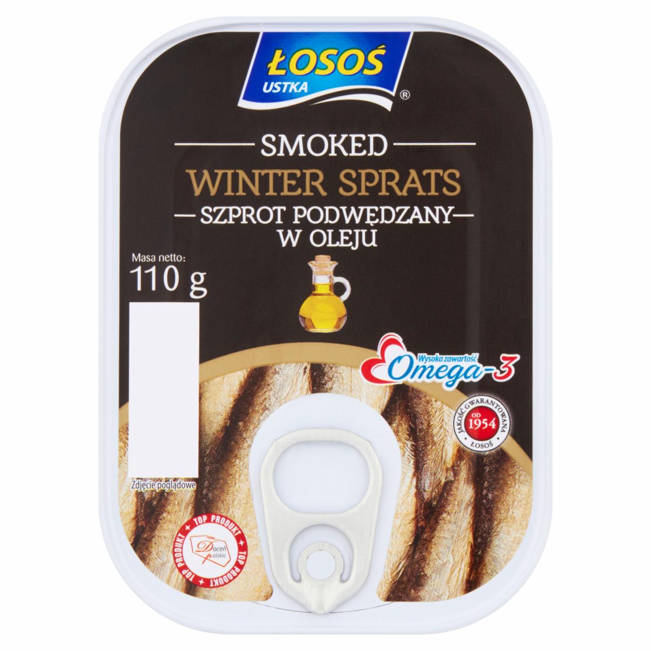 Zdjęcia - Łosoś Ustka Szprot podwędzany w oleju 110 g