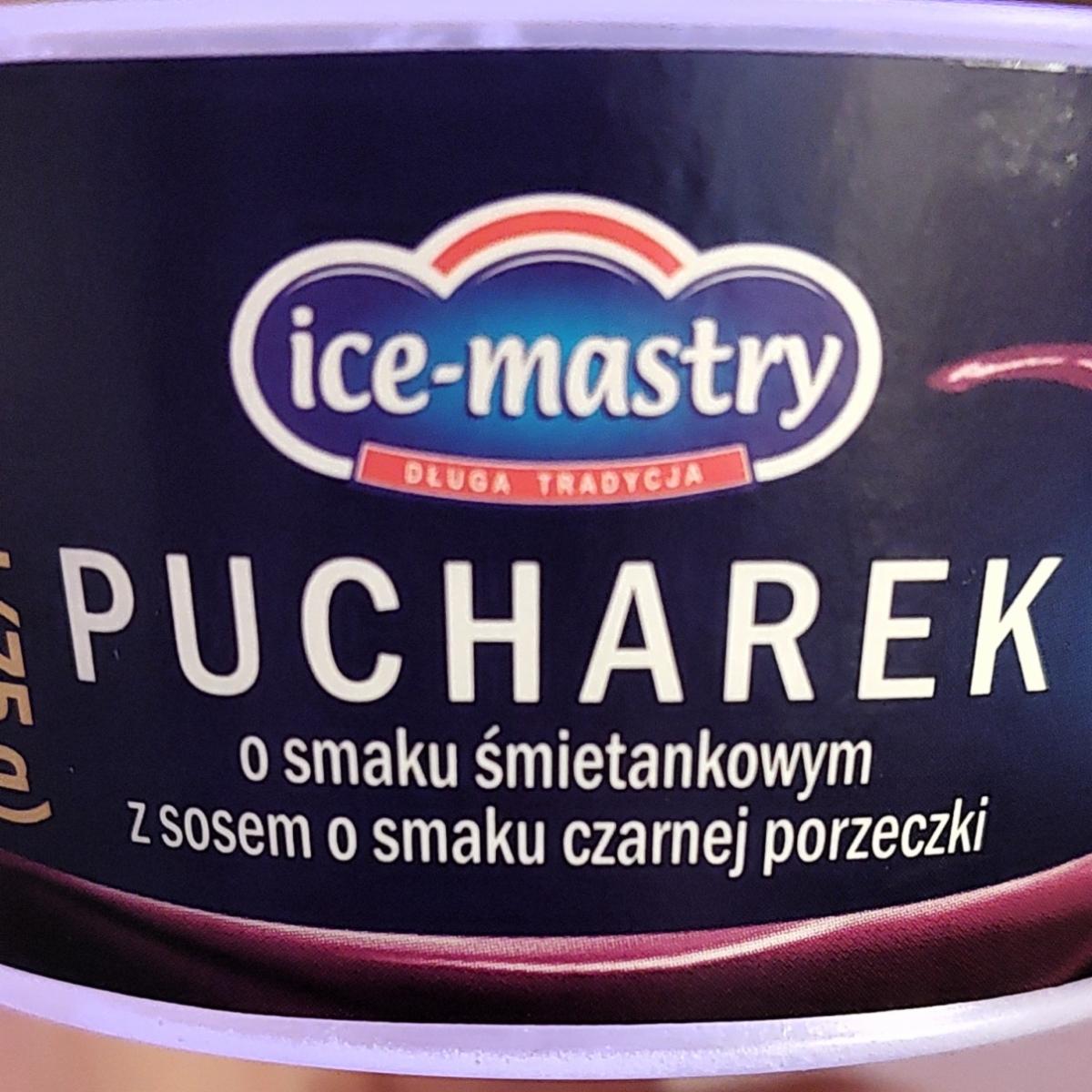 Zdjęcia - Pucharek o smaku śmietankowym z sosem o smaku czarnej porzeczki Ice-mastry