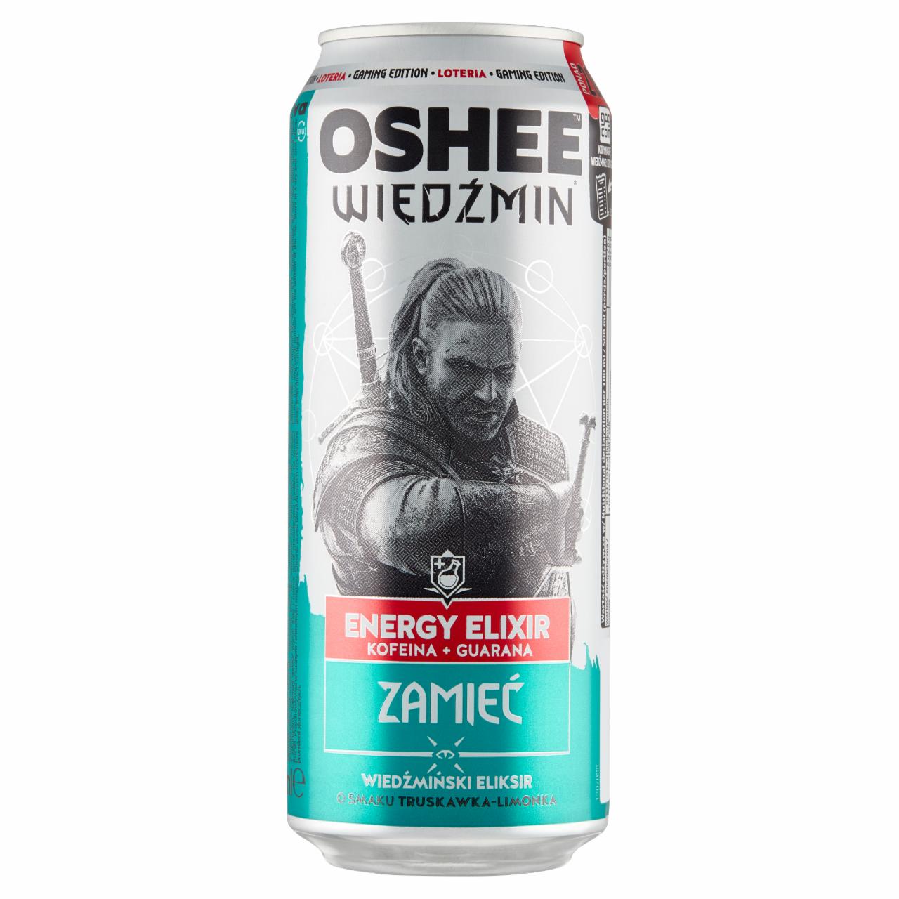 Zdjęcia - Oshee Wiedźmin Energy Elixir Zamieć Wiedźmiński eliksir o smaku truskawka-limonka 500 ml