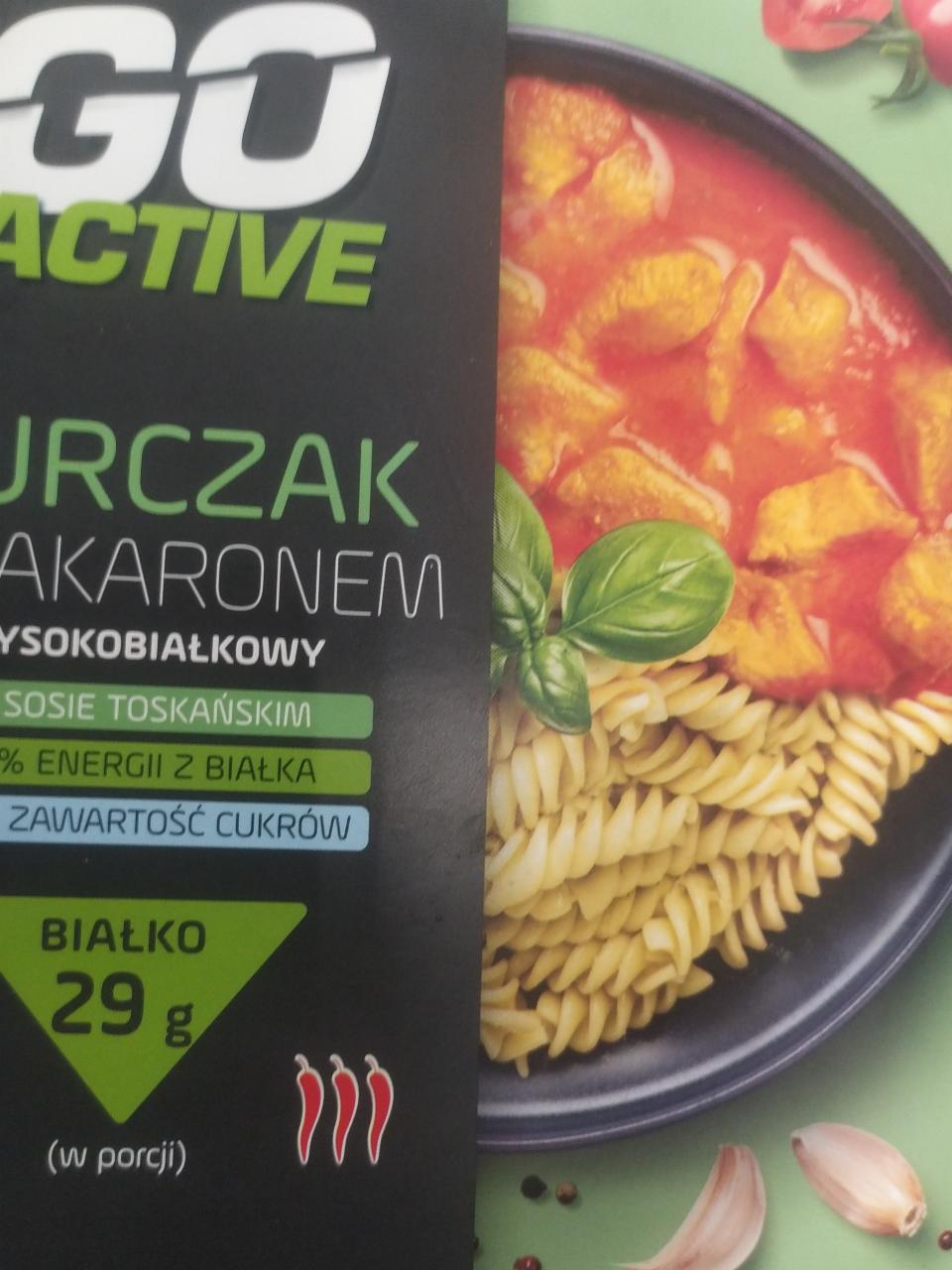 Zdjęcia - Kurczak z makaronem wysokobiałkowy Go Active