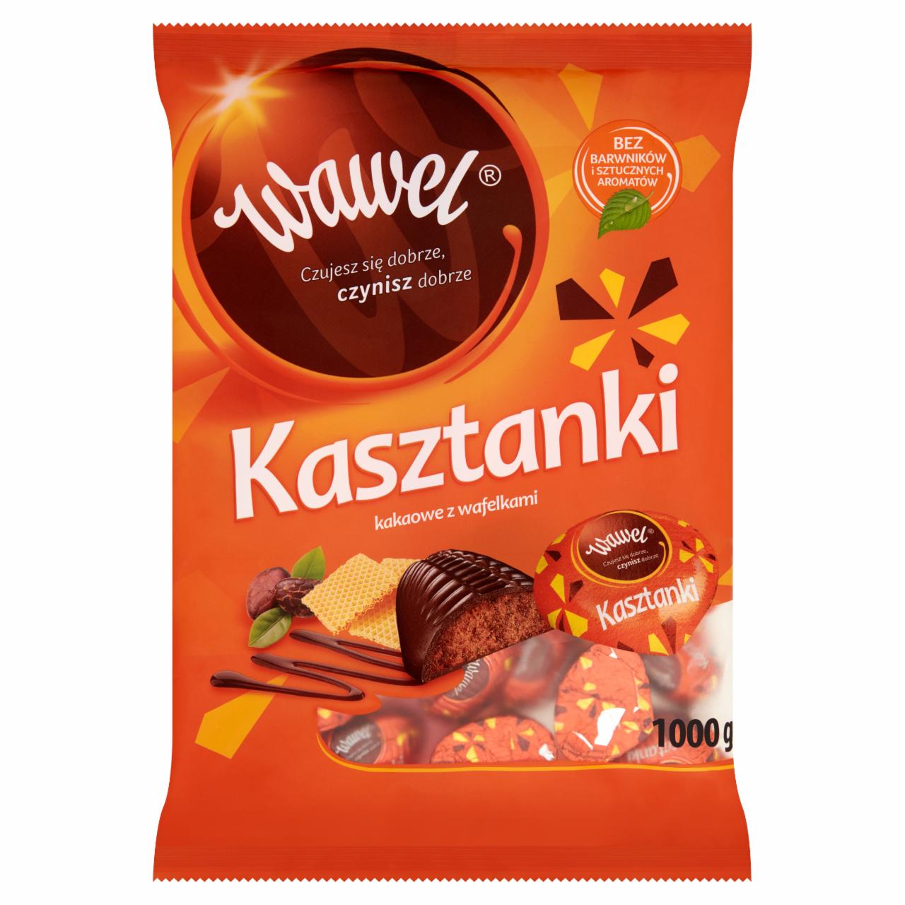 Zdjęcia - Wawel Kasztanki kakaowe z wafelkami Czekoladki nadziewane 1000 g