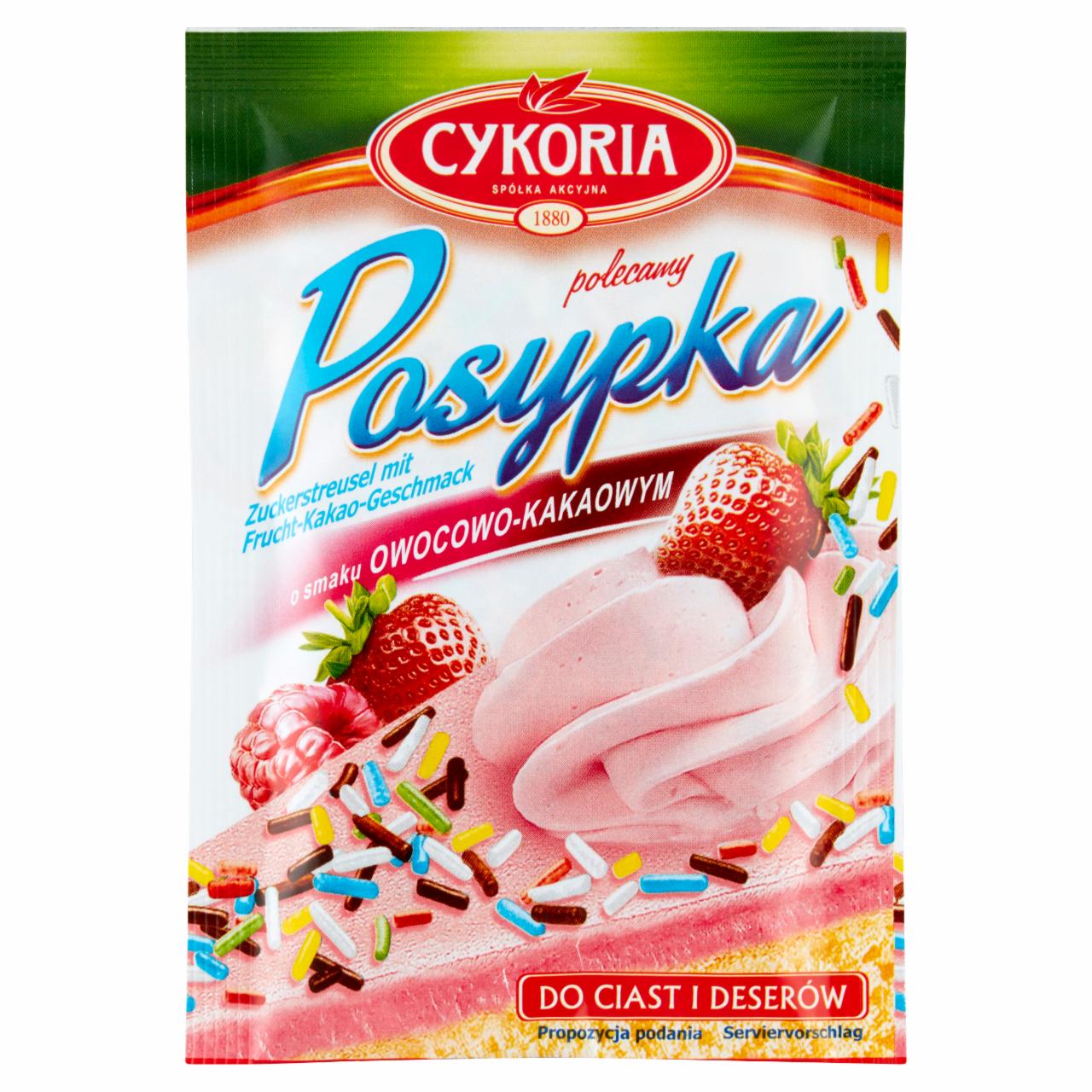 Zdjęcia - Cykoria Posypka o smaku owocowo-kakaowym 50 g