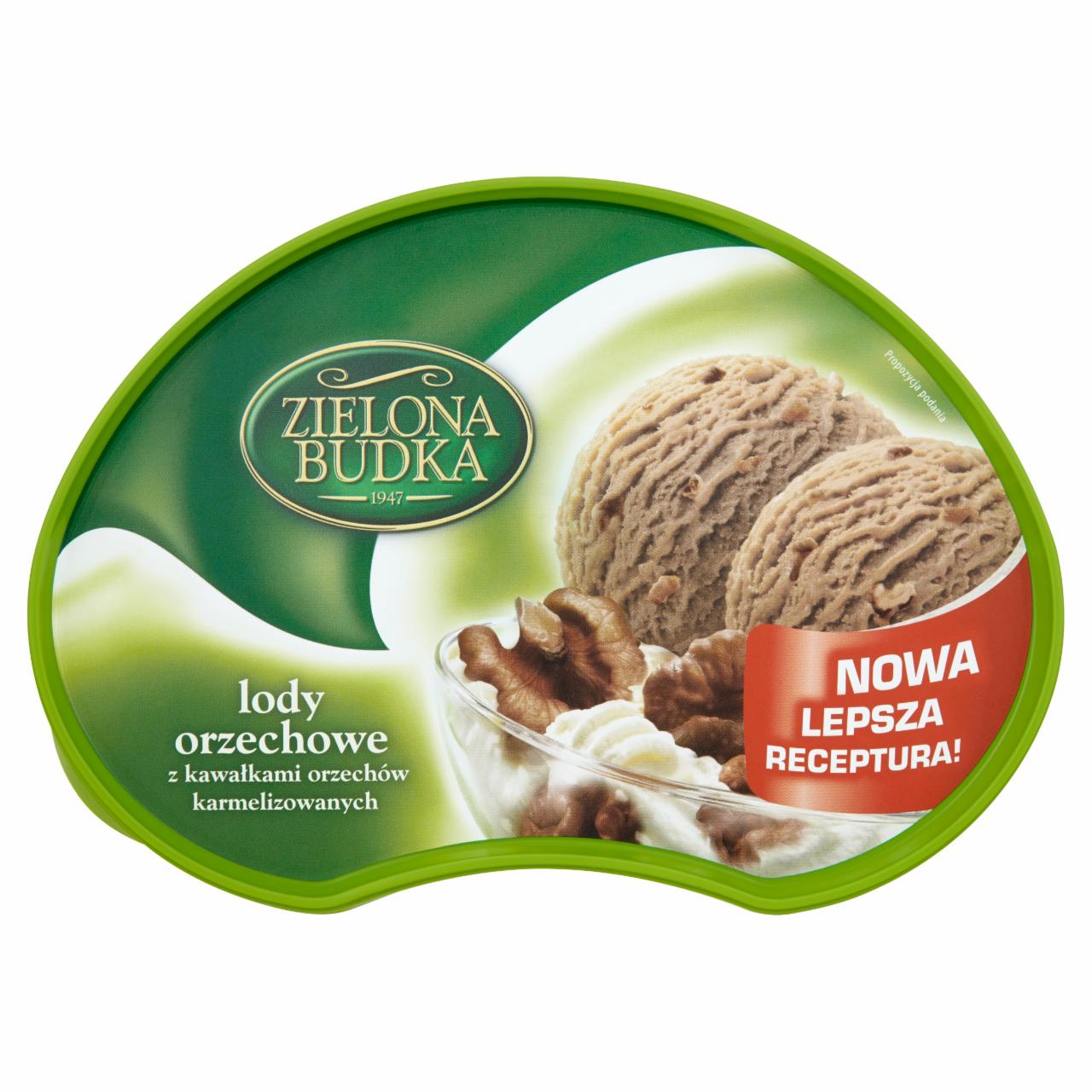 Zdjęcia - Zielona Budka Lody orzechowe z kawałkami orzechów karmelizowanych 1000 ml