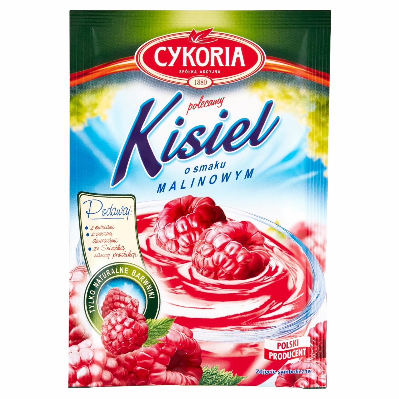 Zdjęcia - Cykoria Kisiel o smaku malinowym 40 g