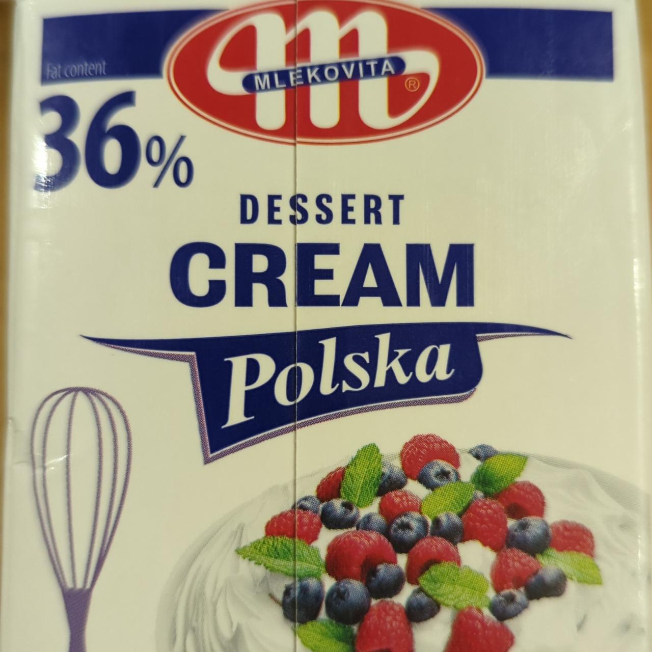 Zdjęcia - Mlekovita Śmietanka Polska deserowa 36 % 500 ml