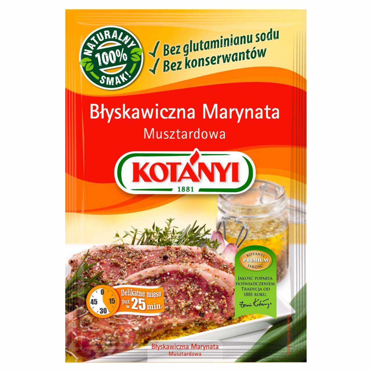 Zdjęcia - Kotányi Błyskawiczna marynata musztardowa 40 g