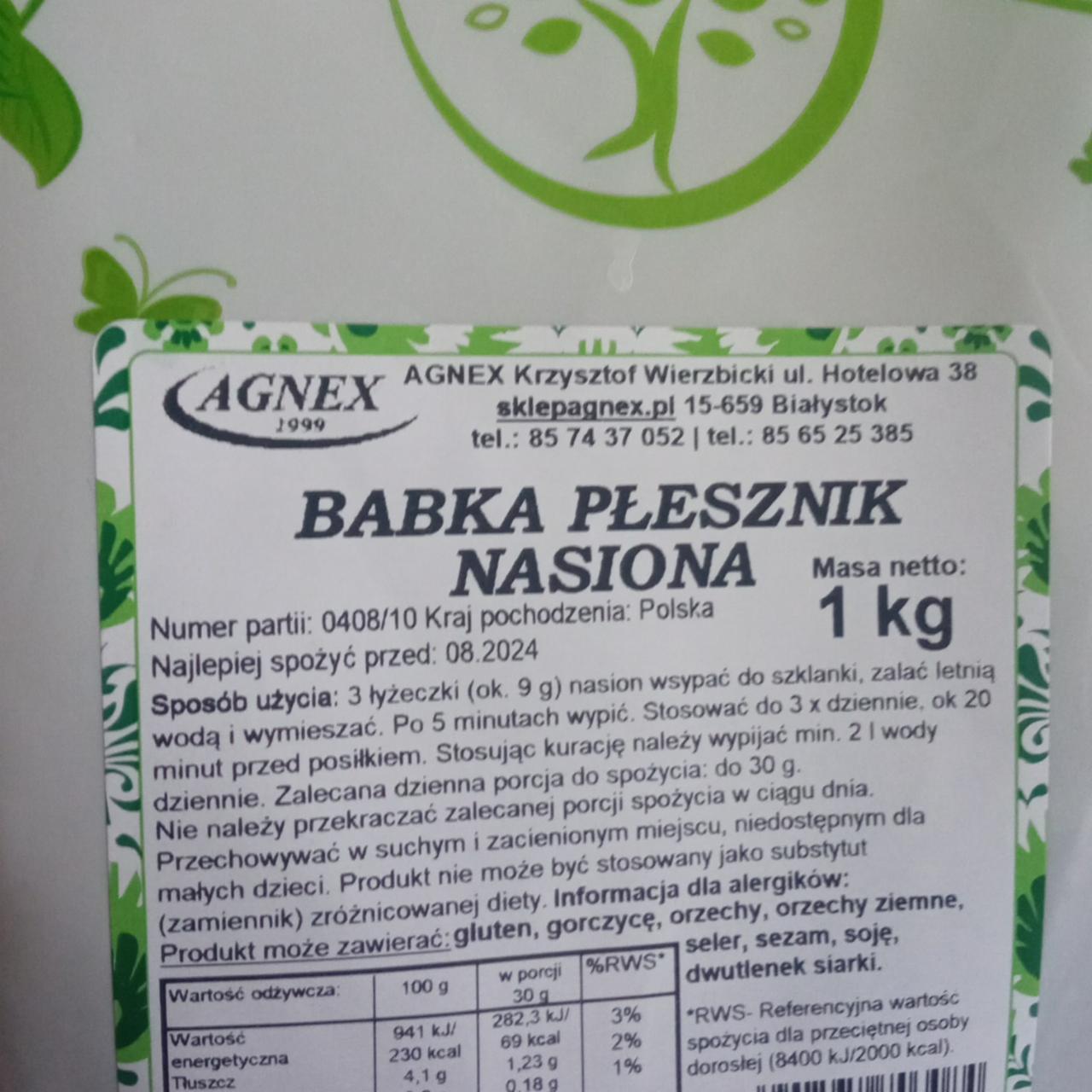 Zdjęcia - Babka płesznik nasiona Agnex