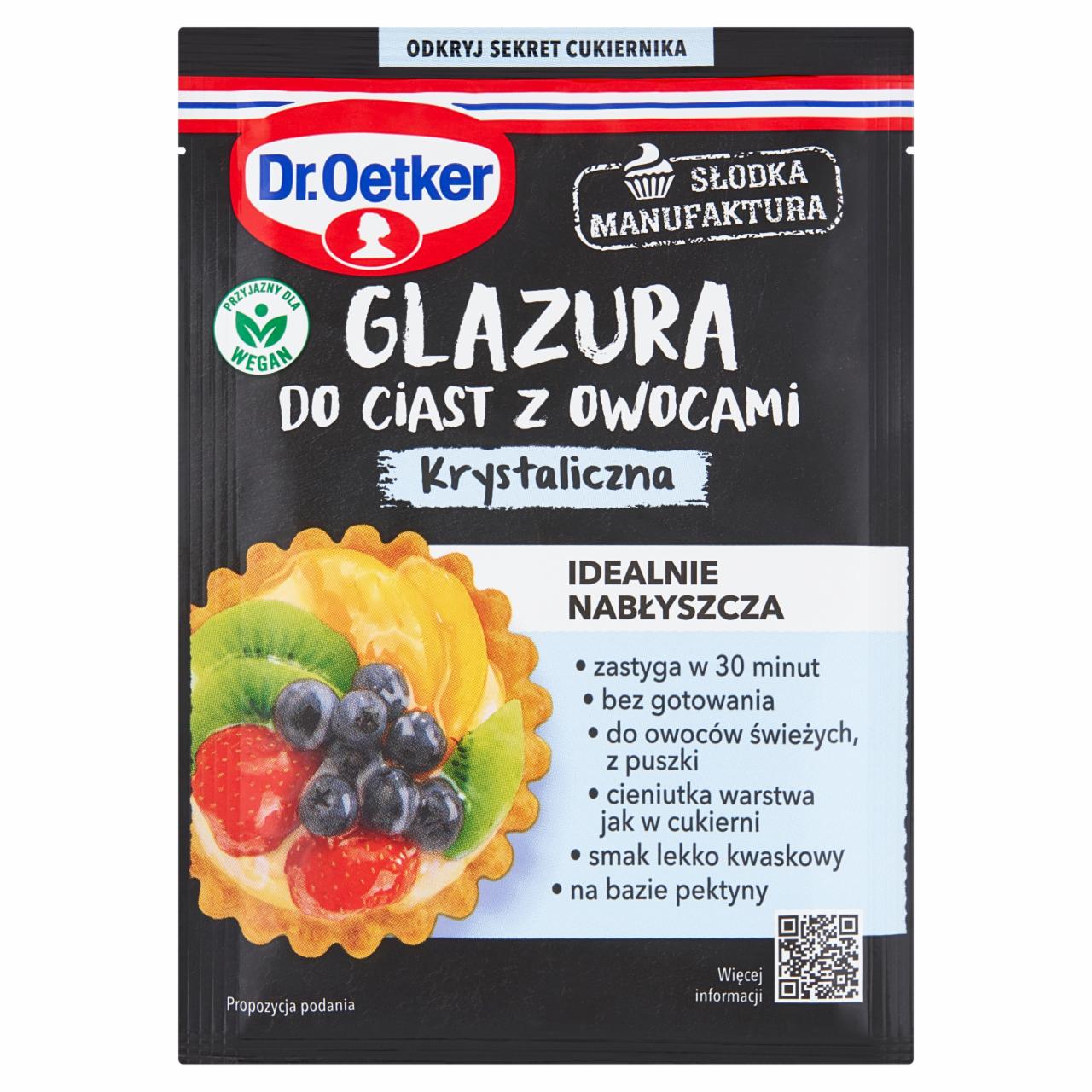 Zdjęcia - Dr. Oetker Słodka Manufaktura Glazura do ciast z owocami krystaliczna 10 g