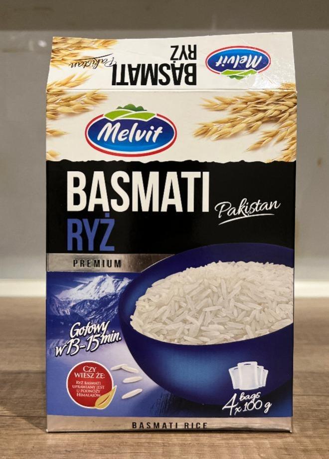 Zdjęcia - Melvit Premium Ryż Basmati Pakistan 400 g (4 torebki)