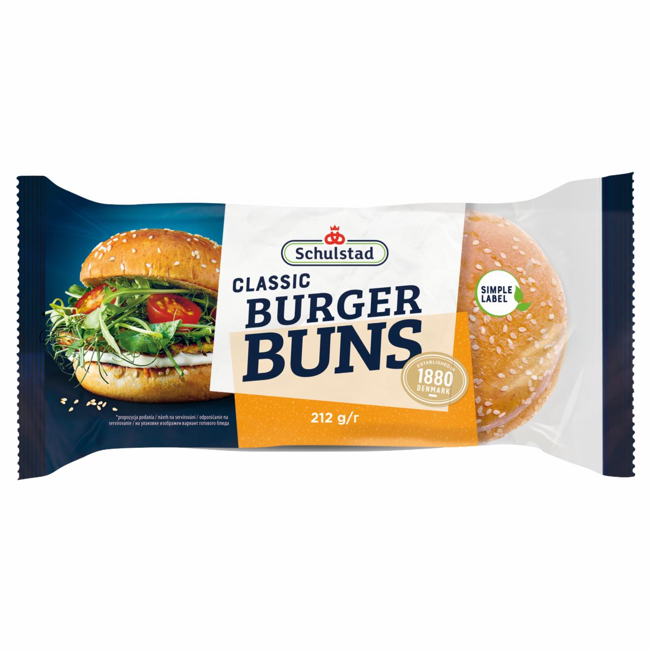 Zdjęcia - Schulstad Classic Bułki pszenne do przygotowywania hamburgerów 212 g (4 x 53 g)