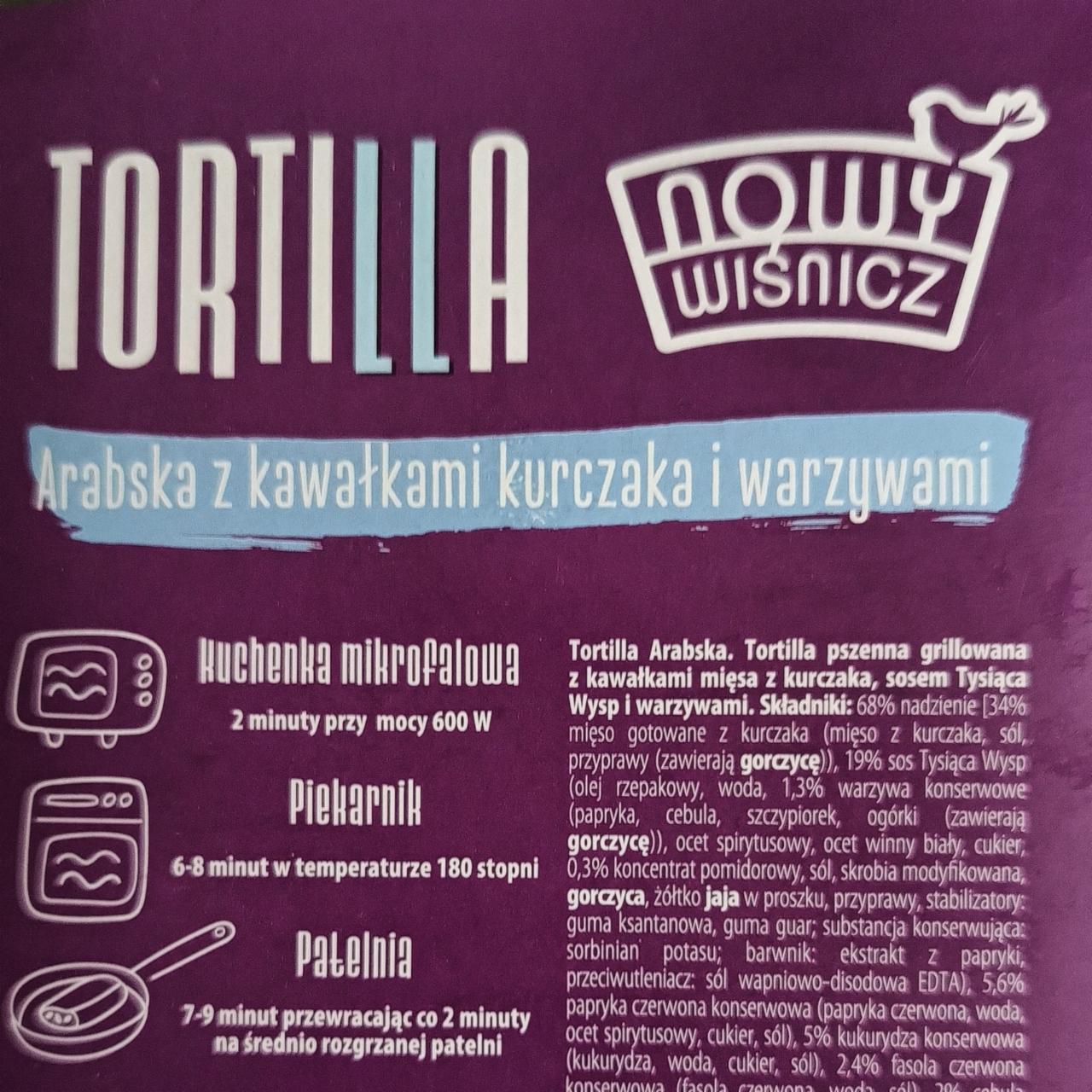 Zdjęcia - Tortilla arabska kurczak i warzywa Nowy Wiśnicz